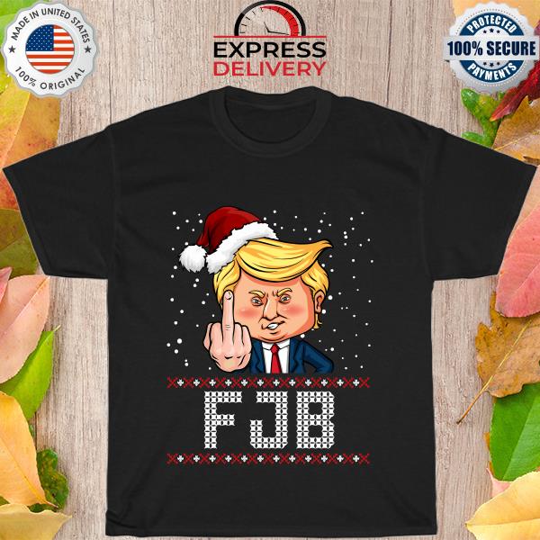 FJB Anti Biden Trump Flicking Off Ugly Christmas Sweatshirt