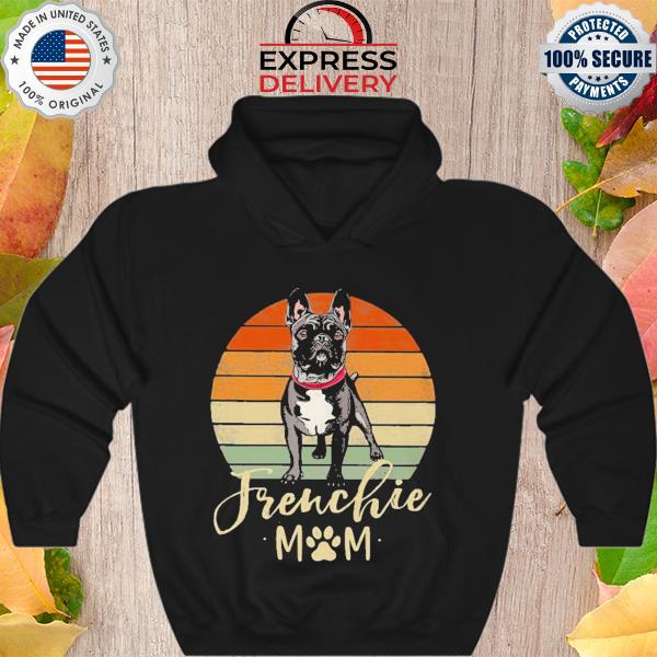 Frenchie Mom Retro Sunset French Bulldog Shirt Hoodie