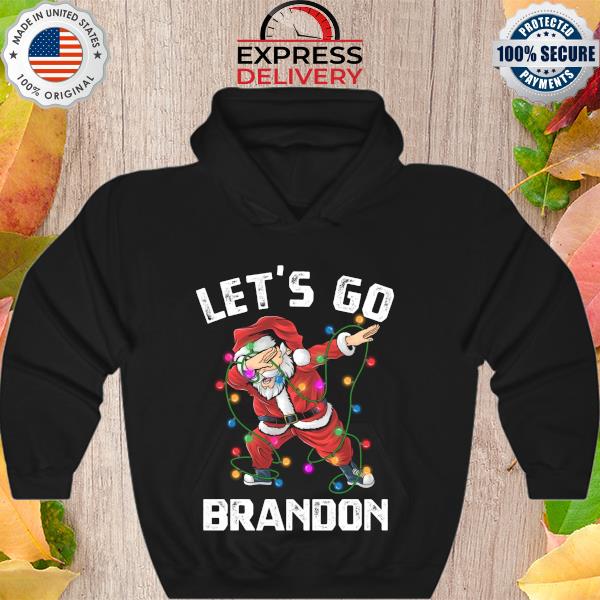 Let's Go Brandon Dabbing Santa Claus Christmas T-Shirt Hoodie