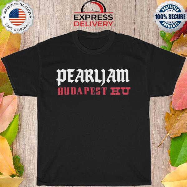 Pearl jam budapest hu logo shirt