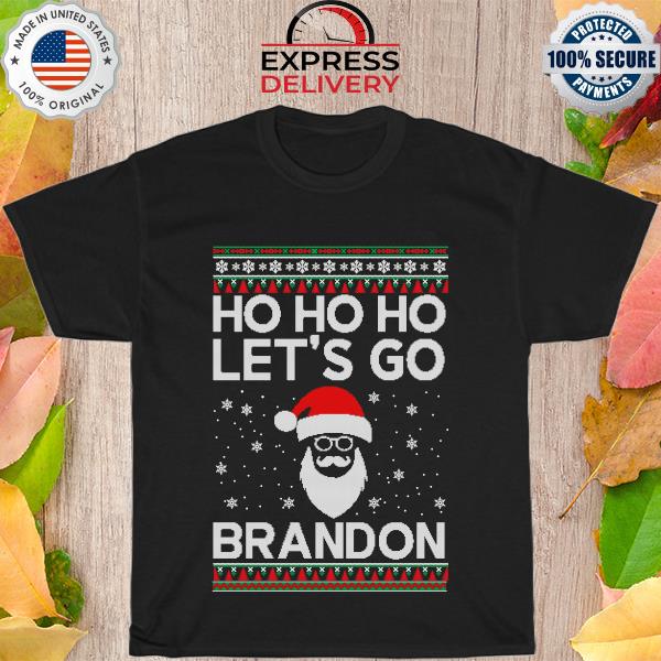 Santa Claus Ho Ho Ho Let’s Go Brandon Ugly Christmas Sweater