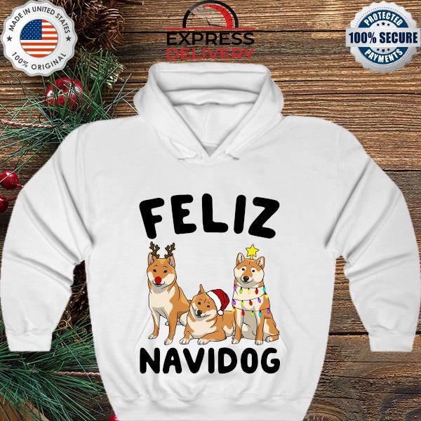 Shiba Inu Feliz Navidog Christmas sweater hoodie