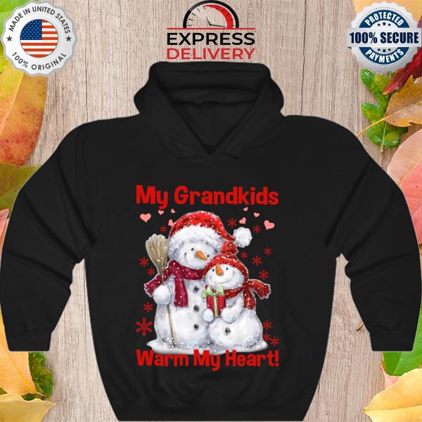 Snowman my grandkids warm my heart Christmas Sweats Hoodie