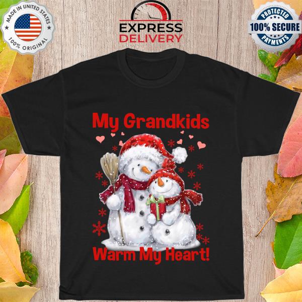 Snowman my grandkids warm my heart Christmas Sweatshirt