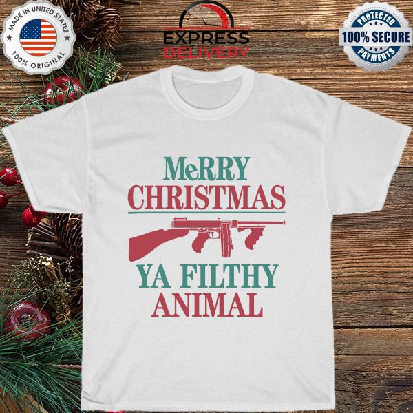 Tommy gun Merry Christmas ya filthy animal Sweater
