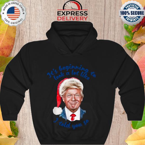Trump santa it’s beginning to look a lot like I told you so Christmas Sweater Hoodie