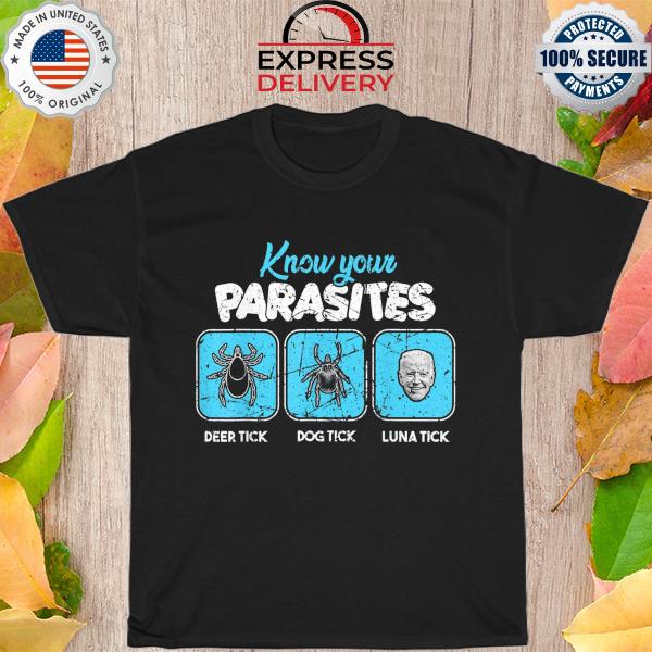 Know your parasites joe biden Trump 2024 election shirt