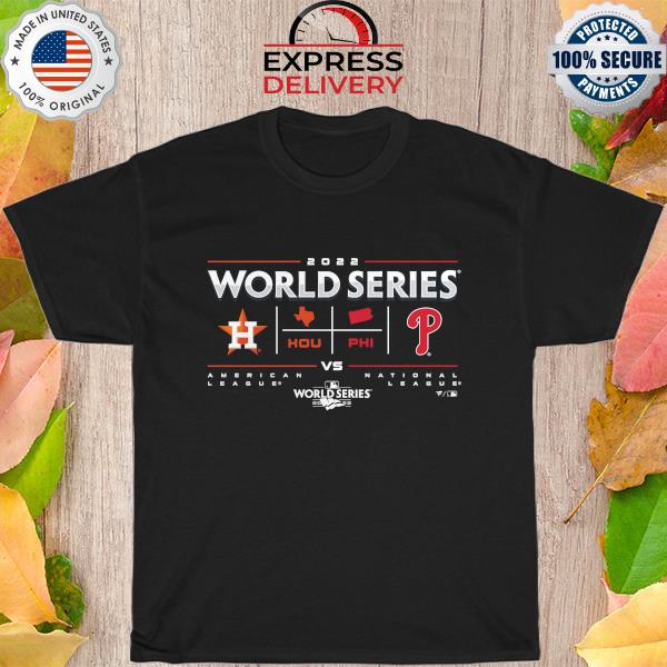 2022 world series Houston Astros vs. Philadelphia Phillies american league shirt