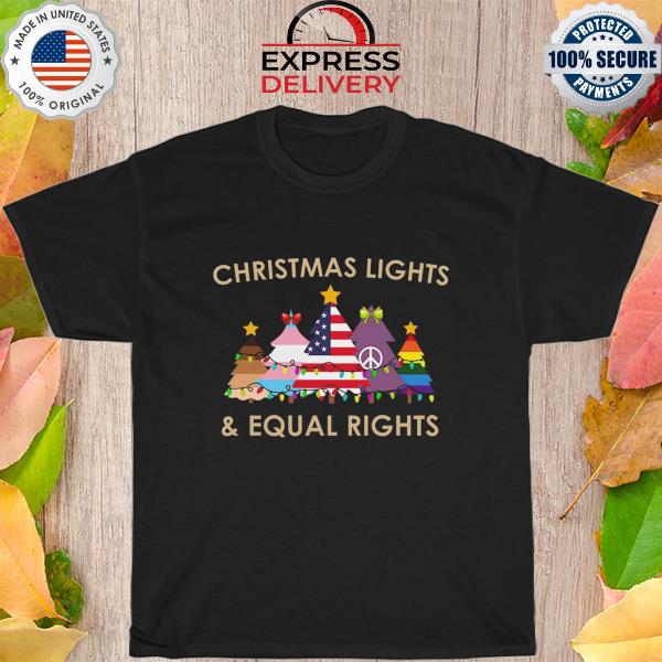 Hippie Christmas lights and equal right tree sweater