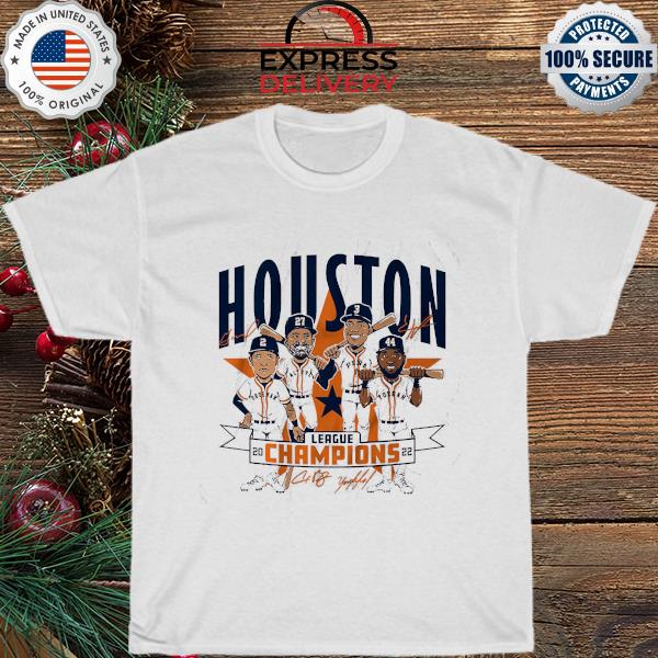 Houston 2022 league champions caricature shirt