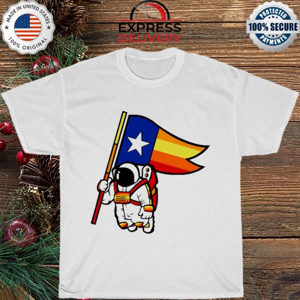 Houston champ Texas flag astronaut space city shirt