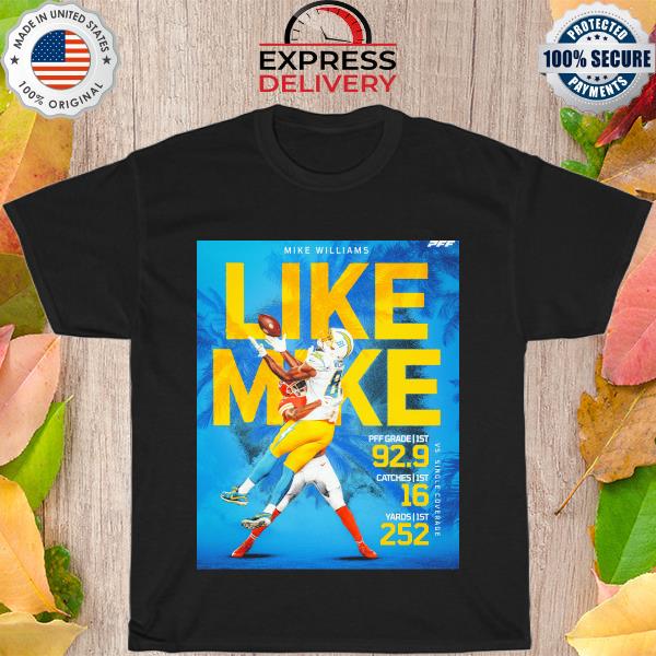 Mike Williams Like Mike pff grade 1st catches 1st yards 1st shirt