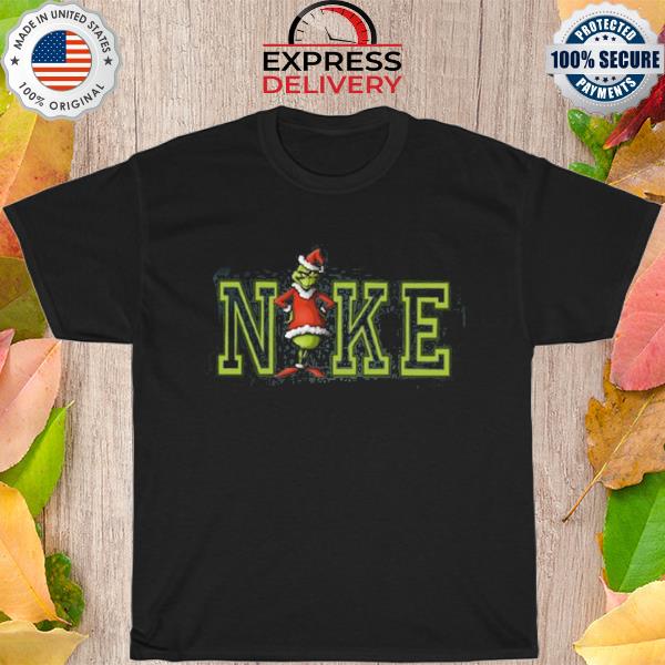 Nike logo and grinch Christmas sweater