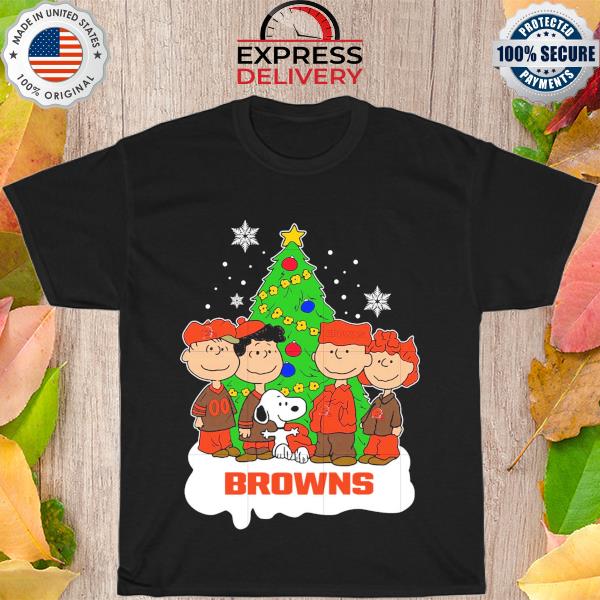 Snoopy the Peanuts cleveland browns Christmas sweater