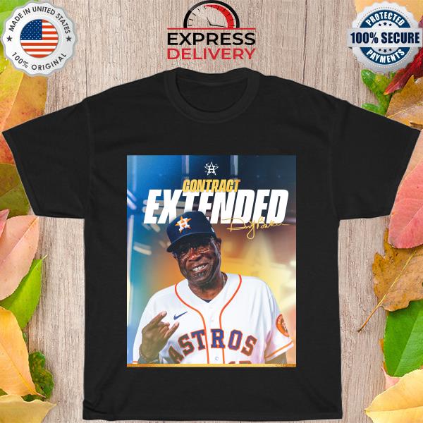 Dusty baker contract extended signature shirt