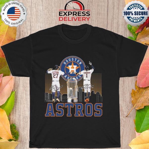 Houston Astros Carlos Correa and Jose Altuve champions signatures shirt