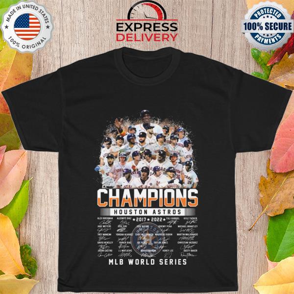 Houston Astros champions 2022 MLB world Series signatures shirt