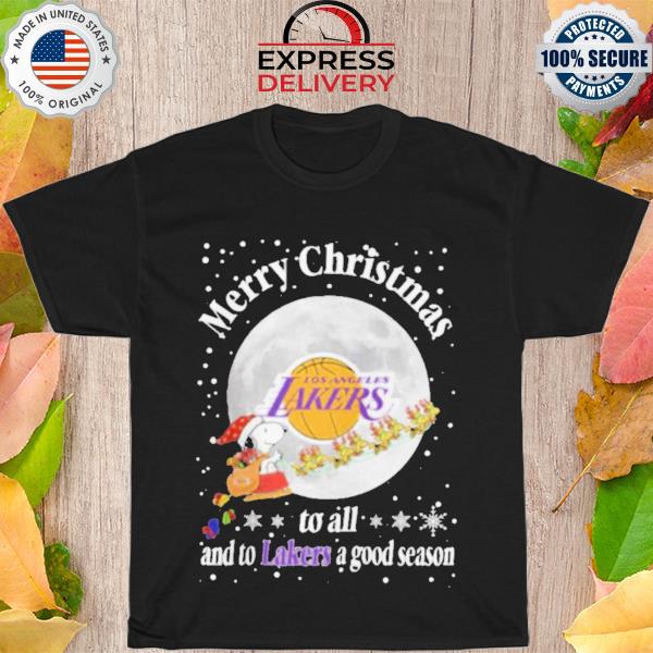 Los angeles lakers merry Christmas to all and to lakers a good season nba basketball sports sweater
