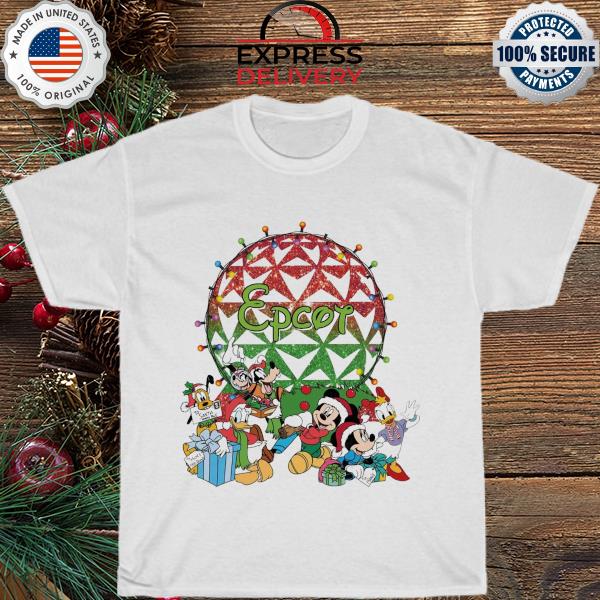 Mickey and friends epcot disney group epcot Christmas sweater