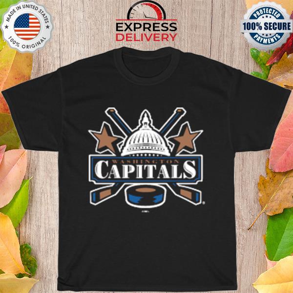 NHL Washington capitals black team secondary logo shirt