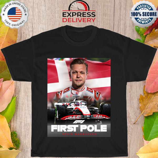 Official First pole Kevin Magnussen formula 1 shirt
