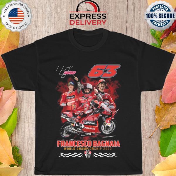 Official Francesco Bagnaia MotoGP world championship 2022 signature shirt