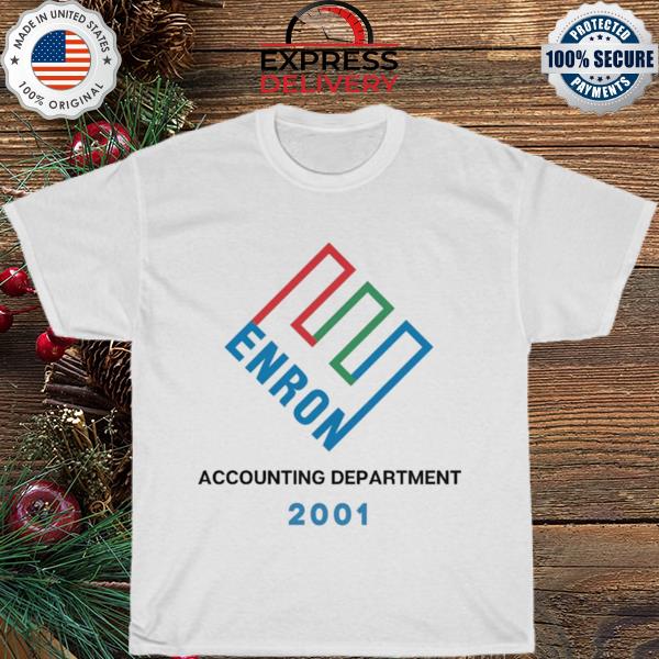 Oficial Enron accounting department 2001 shirt