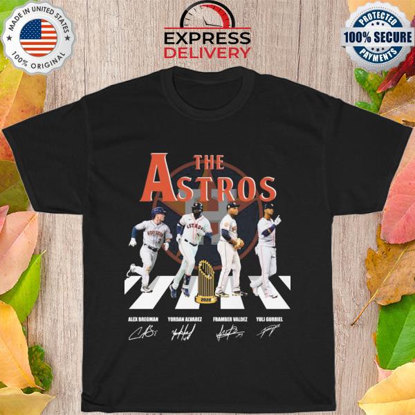 The Houston Astros Abbey Road Alex Bregman Yordan Alvarez signatures shirt