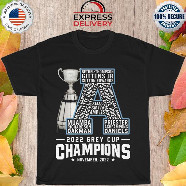 Toronto Argonauts 2022 grey cup champions shirt