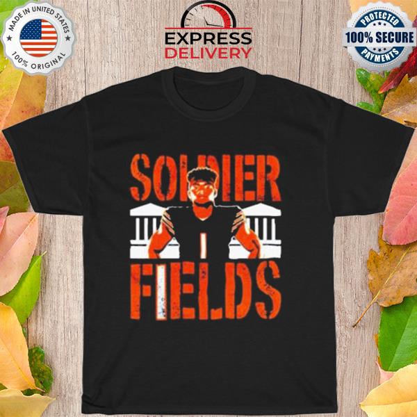Chicago bears justin fields soldier fields shirt