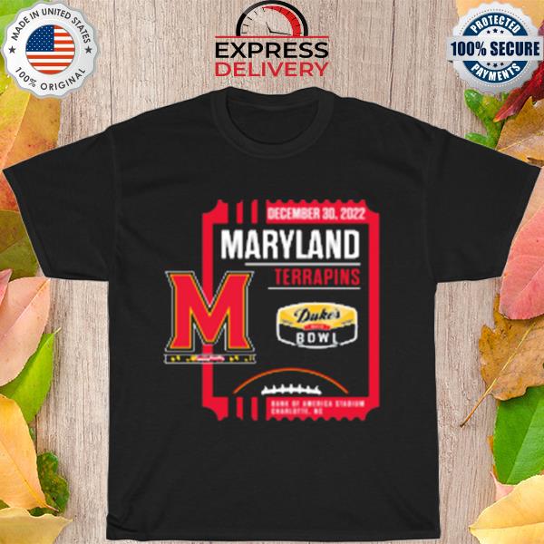 Duke's mayo bowl maryland terrapins black shirt
