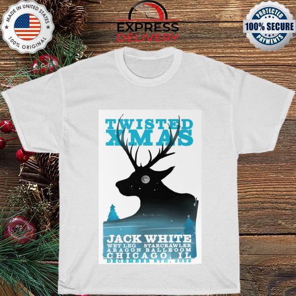 Jack white twisted xmas chicago dec 8th 2022 aragon ballroom chicago il shirt