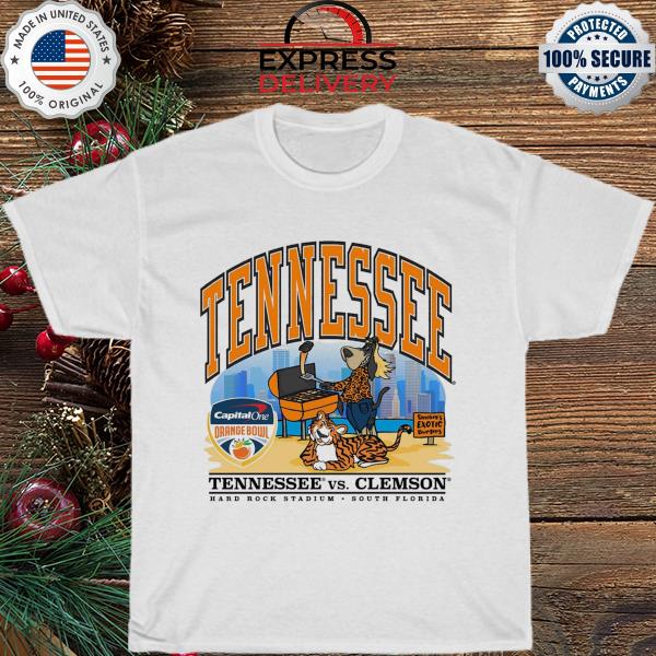 Monkey And tiger Tennessee Vs Clemson Hard rock stadium south florida shirt