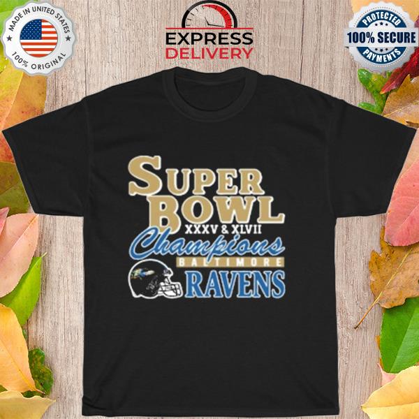 Nfl homage baltimore ravens super bowl champions shirt