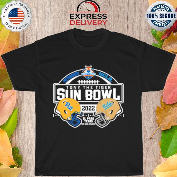Pitt Panthers Vs Ucla 2022 Sun Bowl Match-Up Black T-Shirt