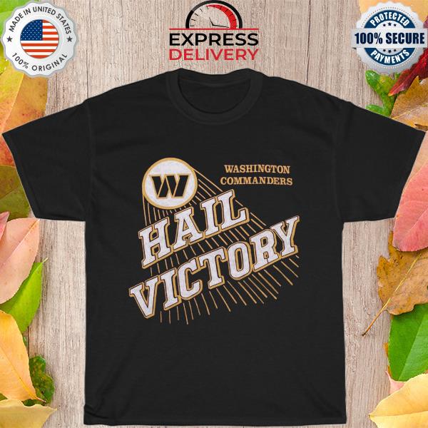 Washington commanders hail victory shirt