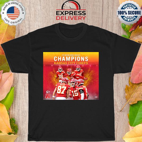 2022 American football conference Kansas city Chiefs 2022 afc champions collage shirt1