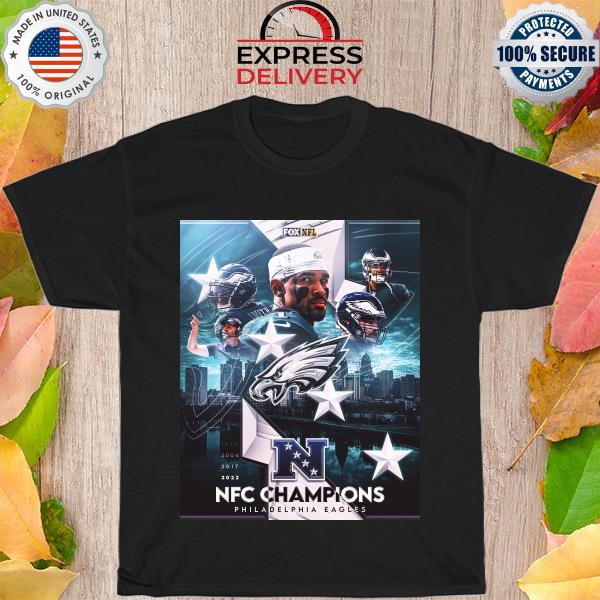 Fly eagles fly are nfc champions and off to the super bowl shirt