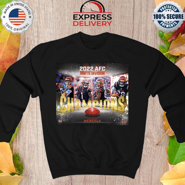 Cincinnati Bengals 2021 AFC North Division Champions T Shirt - Trends  Bedding