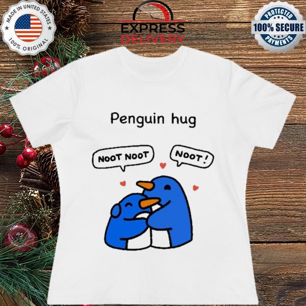 T-Shirt-Hug a Penguin – MetalPenguinStudio