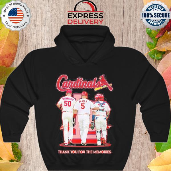 St. louis cardinals wainwright and pujols and molina thank you for the memories s Hoodie