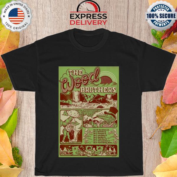 The wood brothers 2022 december 1st & 8th florida tour shirt