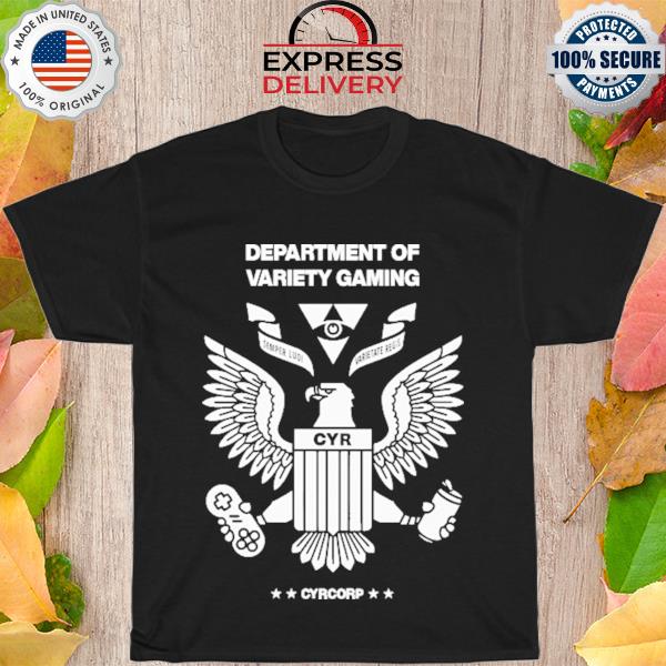 Department of variety gaming cyrcorp 2023 shirt