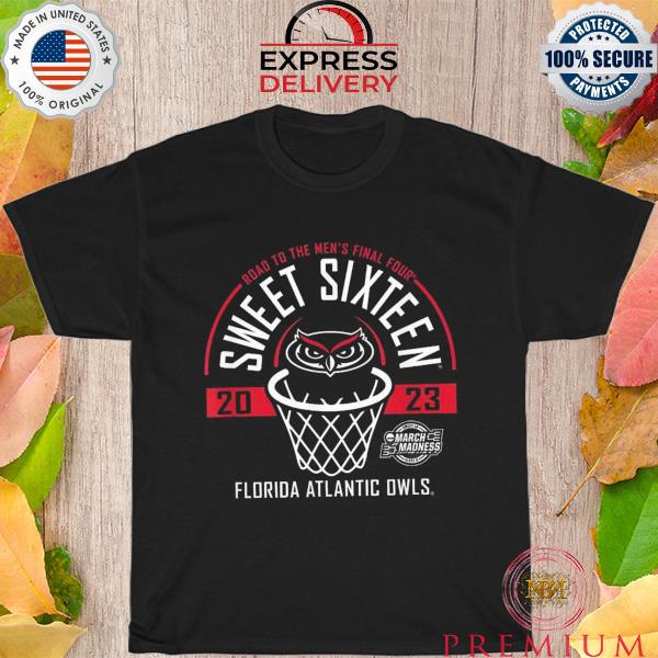 Florida atlantic owls sweet 16 2023 march madness basketball shirt