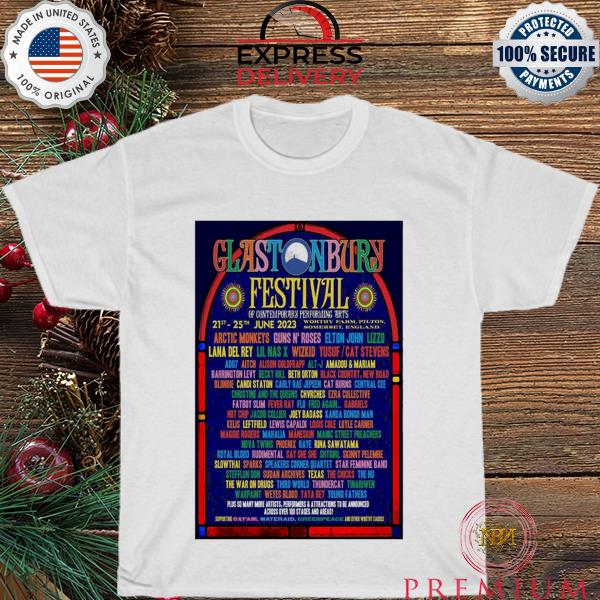Glastonbury festival england festival music 2023 shirt