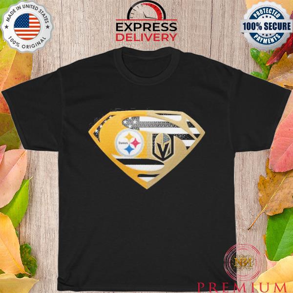 Pittsburgh steelers vegas golden knights superman shirt