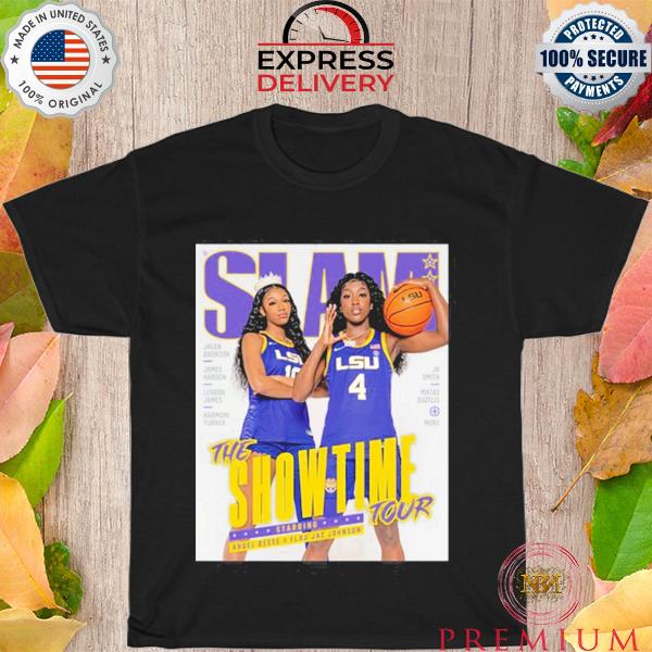 The show time tour with starring angel reese and flaujae johnson on cover slam 243 shirt