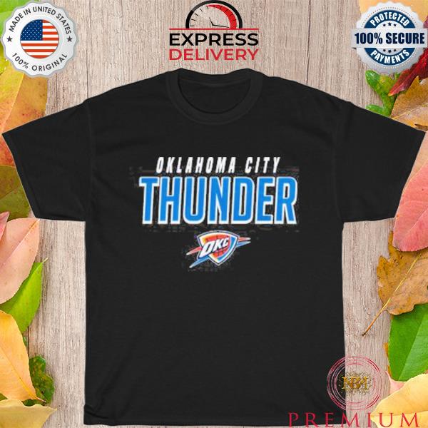 Oklahoma city thunder team wordmark 2023 shirt