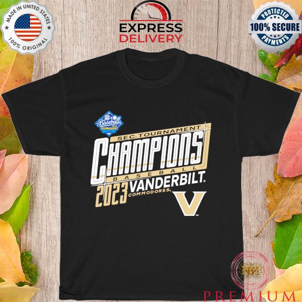 Vanderbilt commodores blue 84 2023 sec baseball conference tournament champions shirt