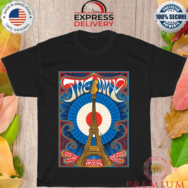 Original the Who June 23 2023 Paris France shirt